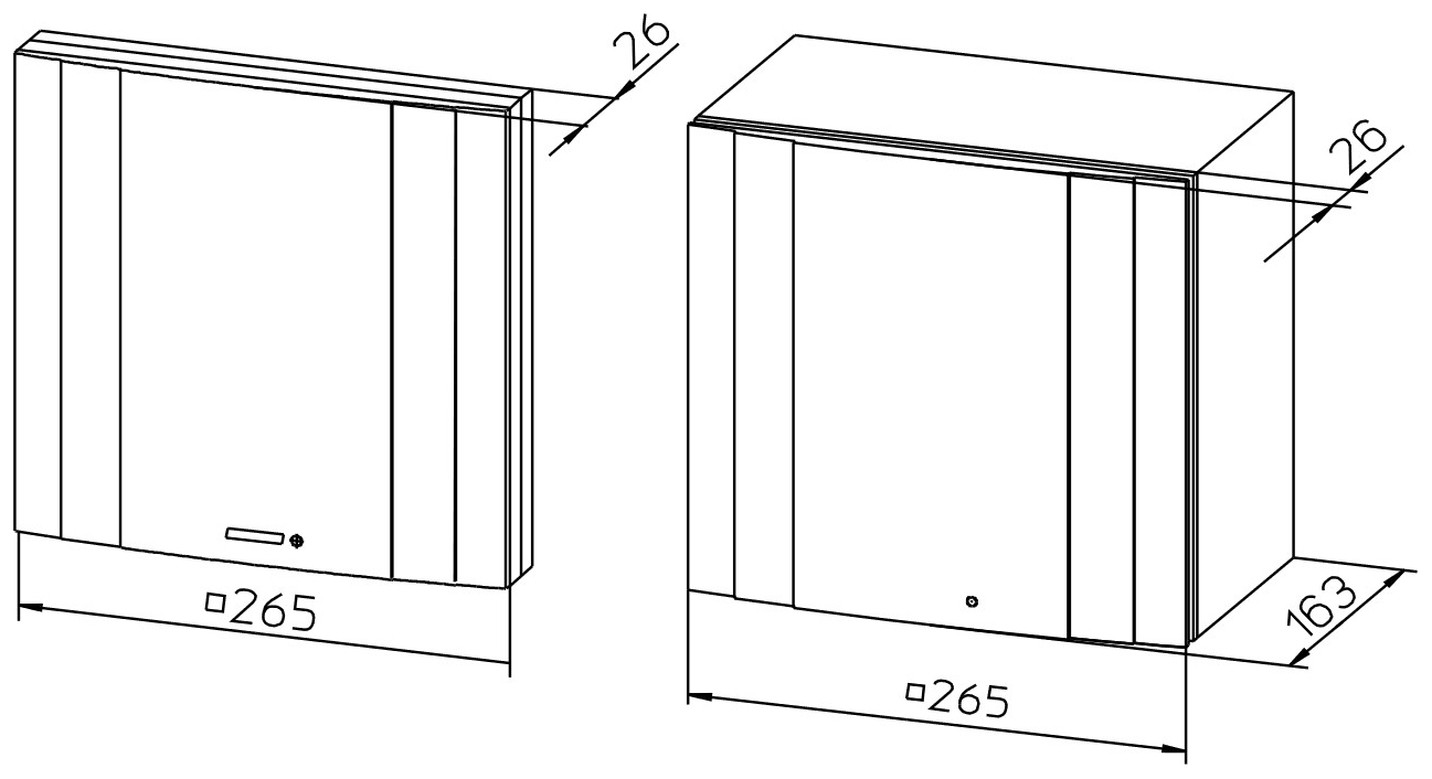 Helios Ventilatoreinsatz ELS-VEF 60 mit Feuchtesteuerung inklusive Fassade 00431 - Bild 2