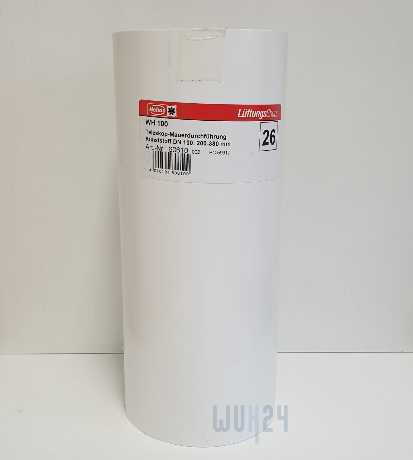 Helios Teleskop-Mauerdurchführung WH 100 Anschluss DN 100 rund 60610 - Bild 1