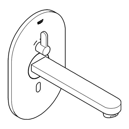 Grohe Eurosmart Cosmopolitan E für Waschtisch Infrarot chrom 36315000 - Bild 2