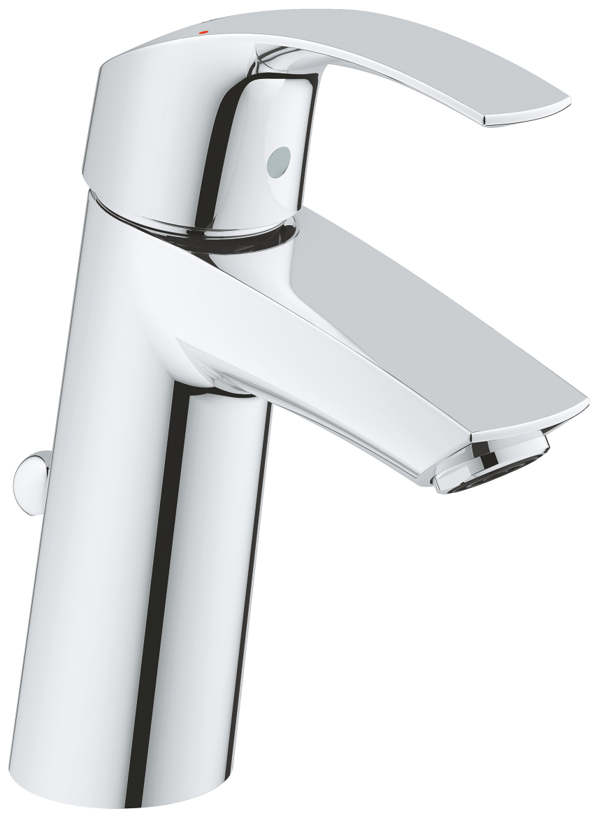 GROHE Eurosmart Waschtischbatterie mittelhoch chrom mit Zustangen-Ablaufgarnitur 23322001 - Bild 1