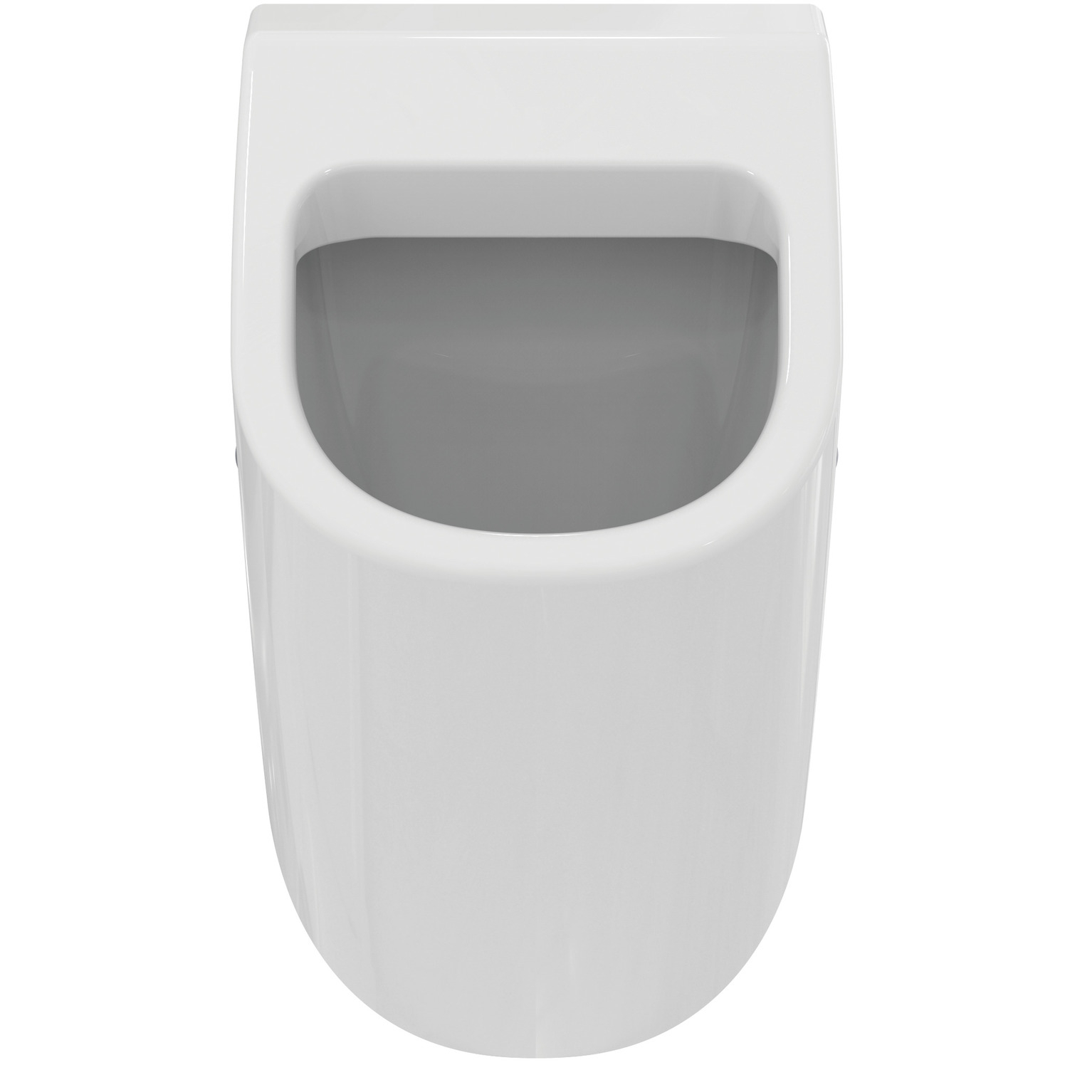VIGOUR Urinal derby V3 PflegetectPlus weiss spülrandlos, verdeckter Zulauf