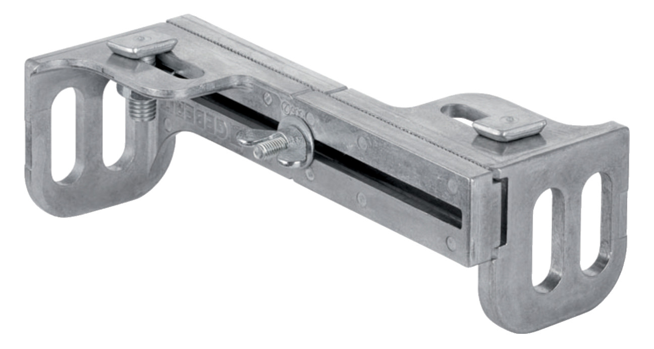 Geberit GIS Wandanbindung zum Aussteifen und Befestigen 461.015.00.1 mit zwei Drehrastbolzen  - Bild 1