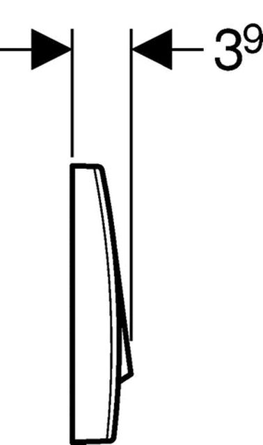 Geberit 200F Betätigungsplatte weiss Start-Stop 115.222.11.1