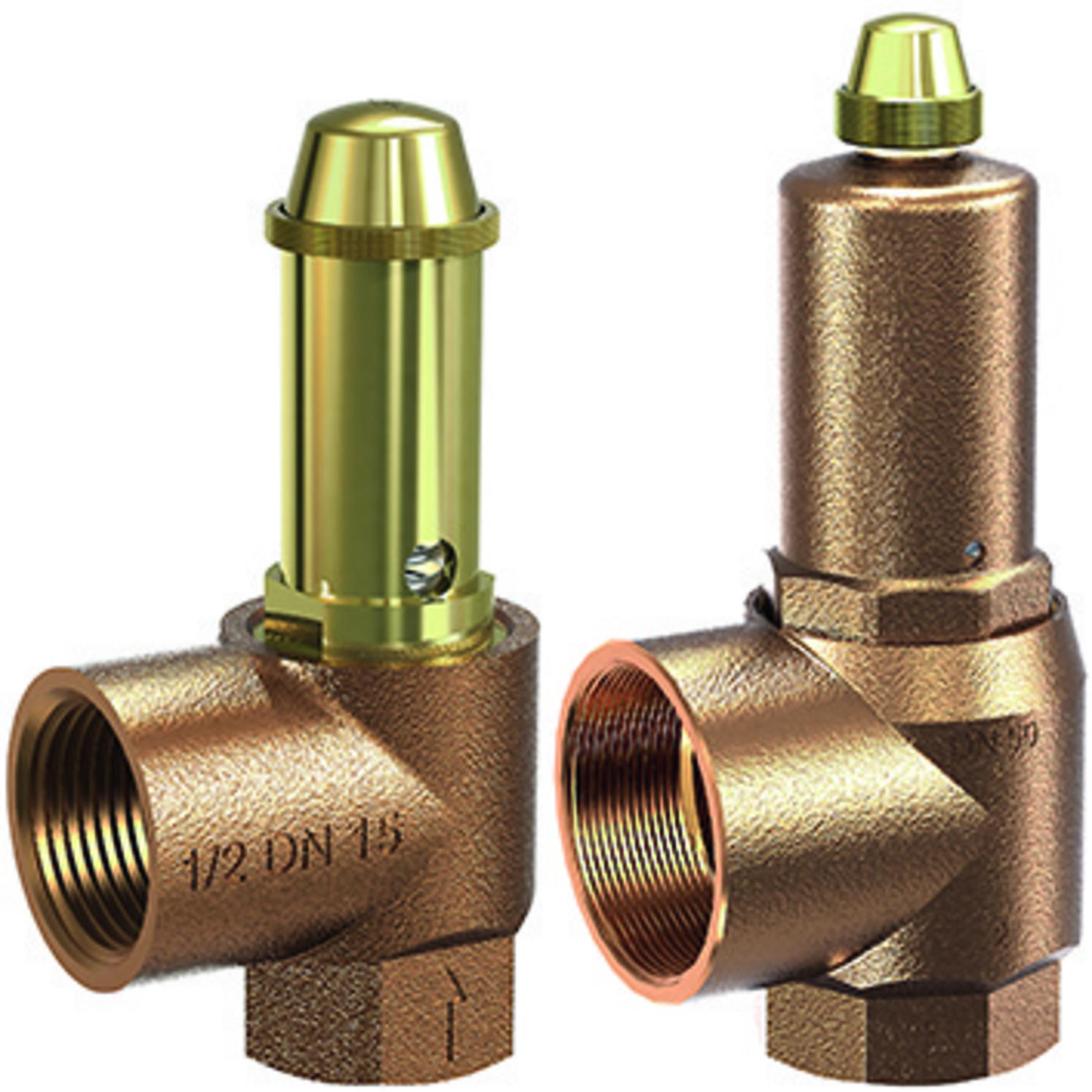 Membran-Sicherheitsventil 2,5 bar 3/4'' x 1'' aus Rotguss SVR202 - Bild 2