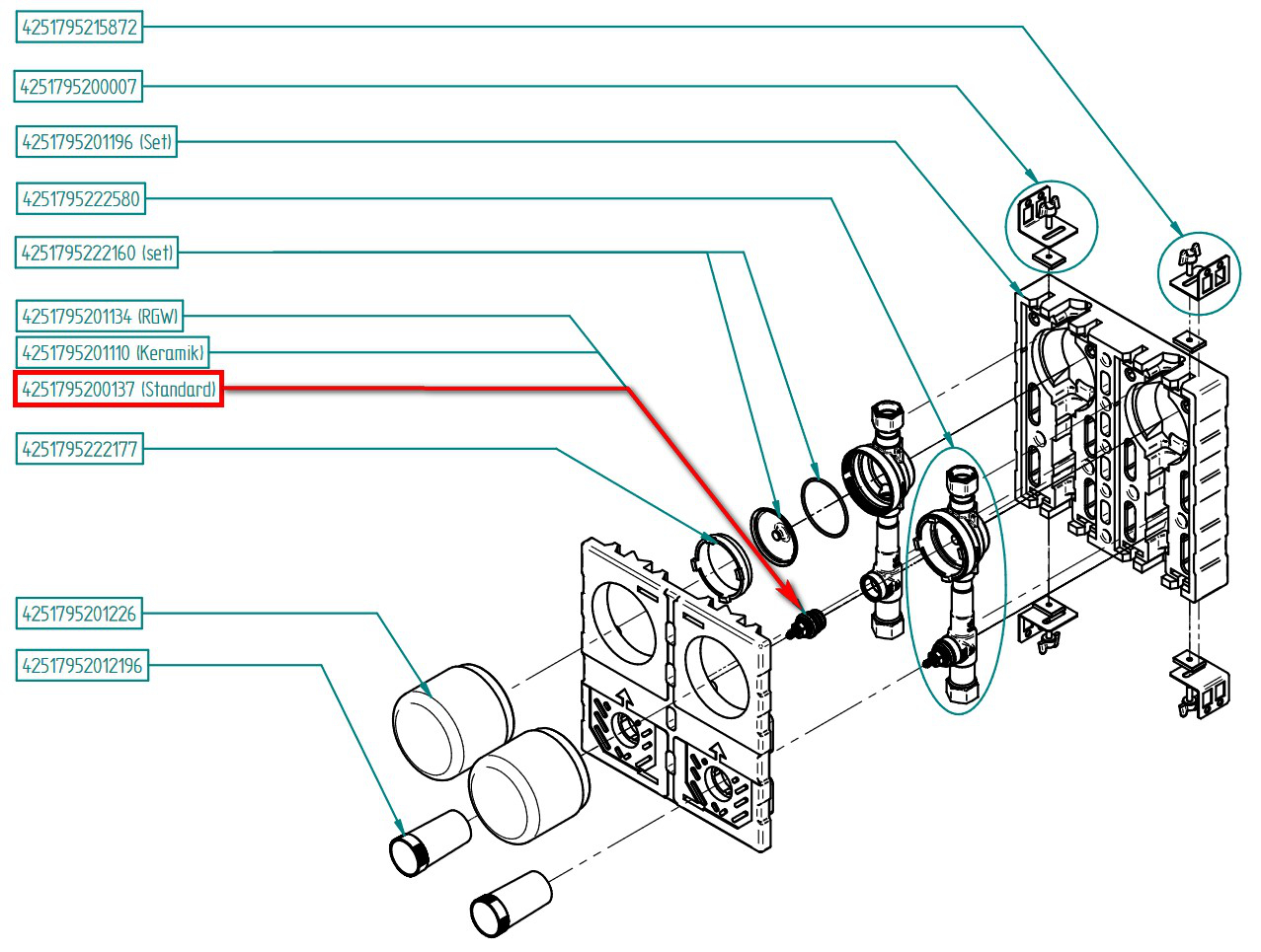 Wittigsthal Ventileinsatz VEB-3/4'' für UP-fix - Bild 2
