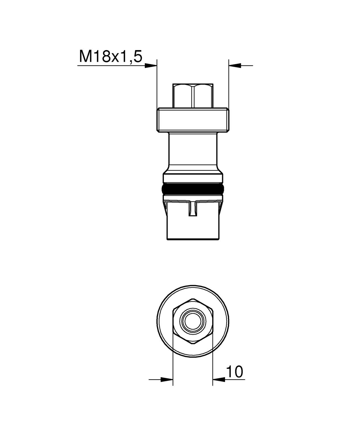 Grohe Vorabsperrung für FMS Smart Control für Rapido SmartBox 2 Stück 1405300M - Bild 2