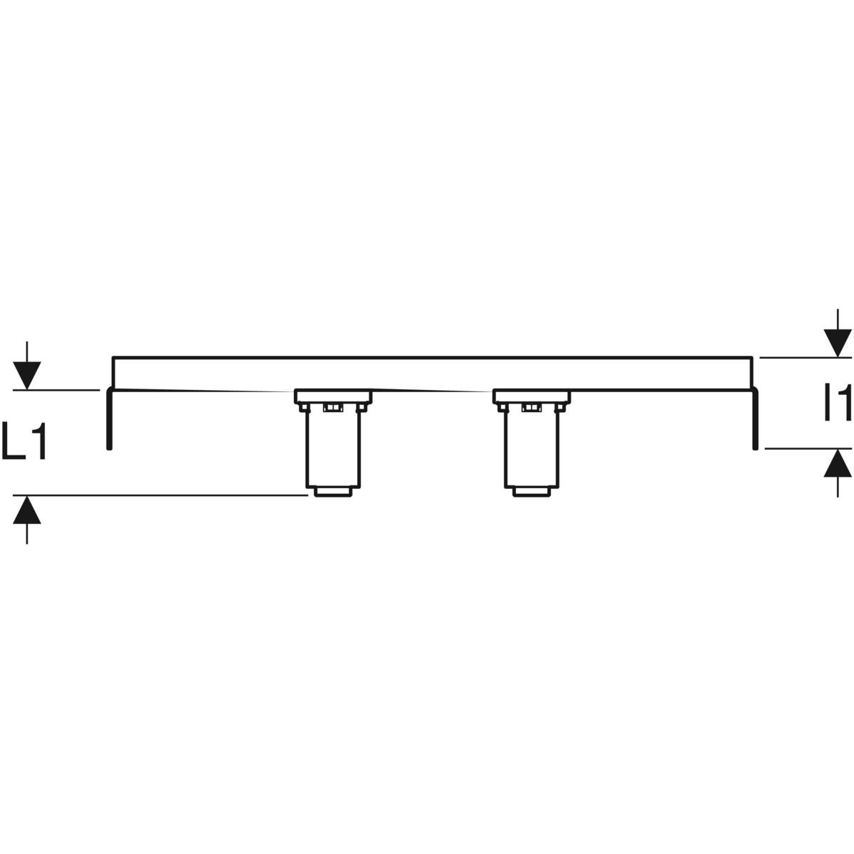 Geberit FlowFit Anschlusswinkel 90° 20mm x Rp 1/2'' vormontiert 2-fach Rotguss+ 619.671.00.1 - Bild 4