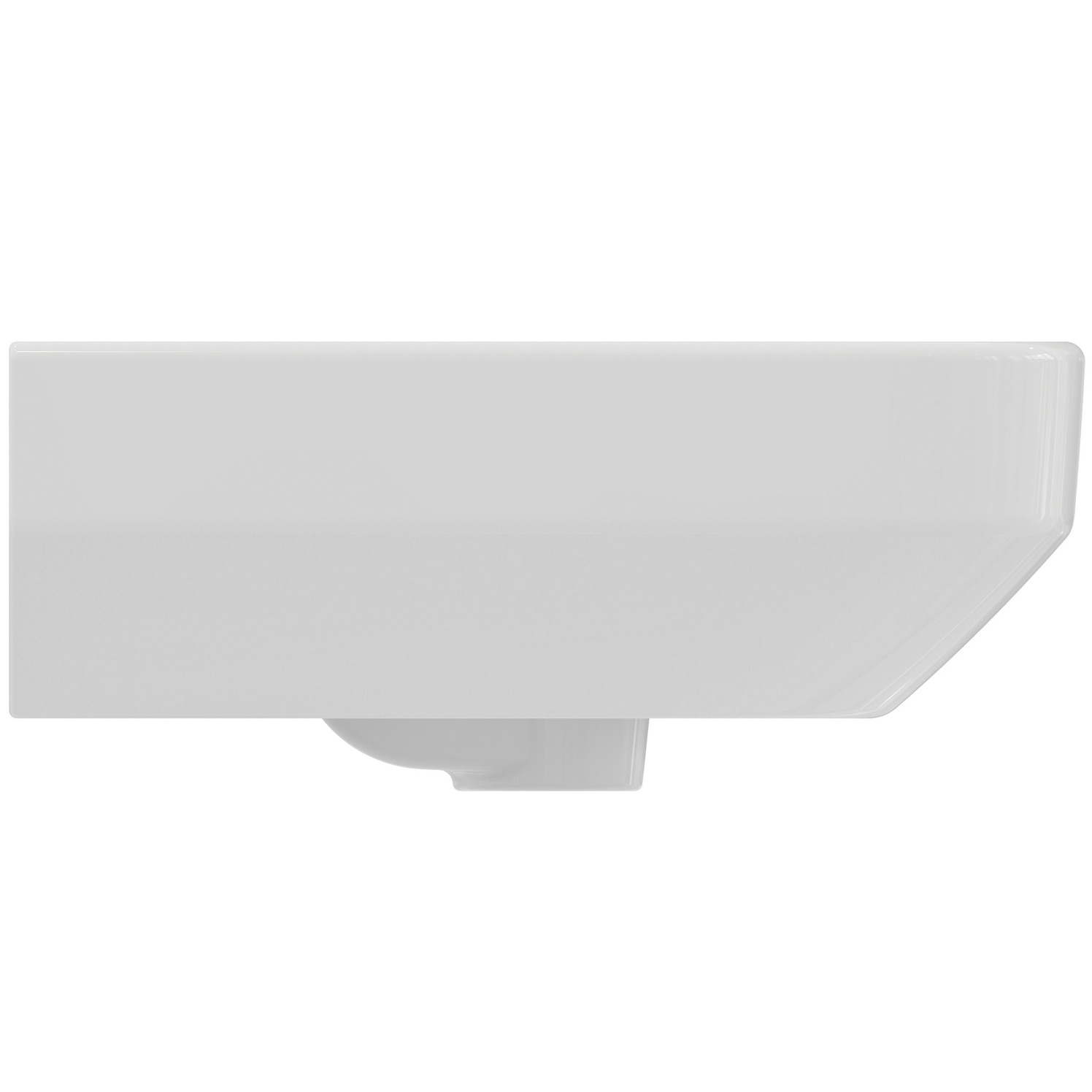 VIGOUR Waschtisch derby V3 kompakt 60x40cm PflegetectPlus weiss mit Hahnloch und Überlauf