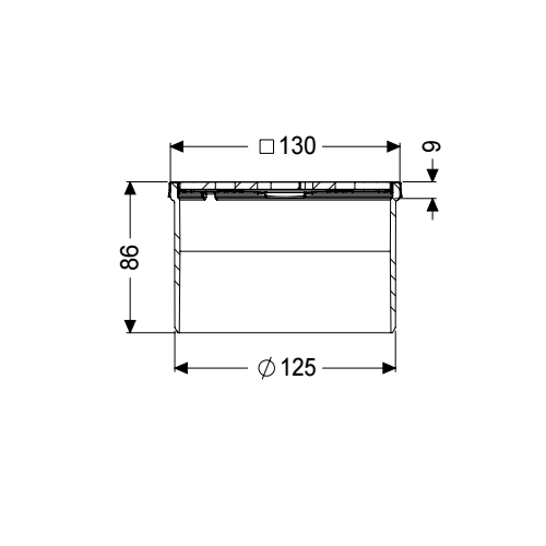 KESSEL Aufsatzstück Designrost V2A, Rost aus Edelstahl 120x120 mm, Klasse L15 - Bild 2