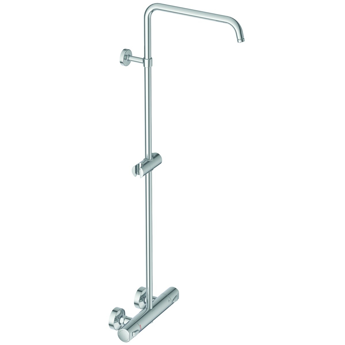 Duschsystem clivia V2 Thermostat Safe-Tec ohne Kopfbrause, ohne Handbrause verchromt