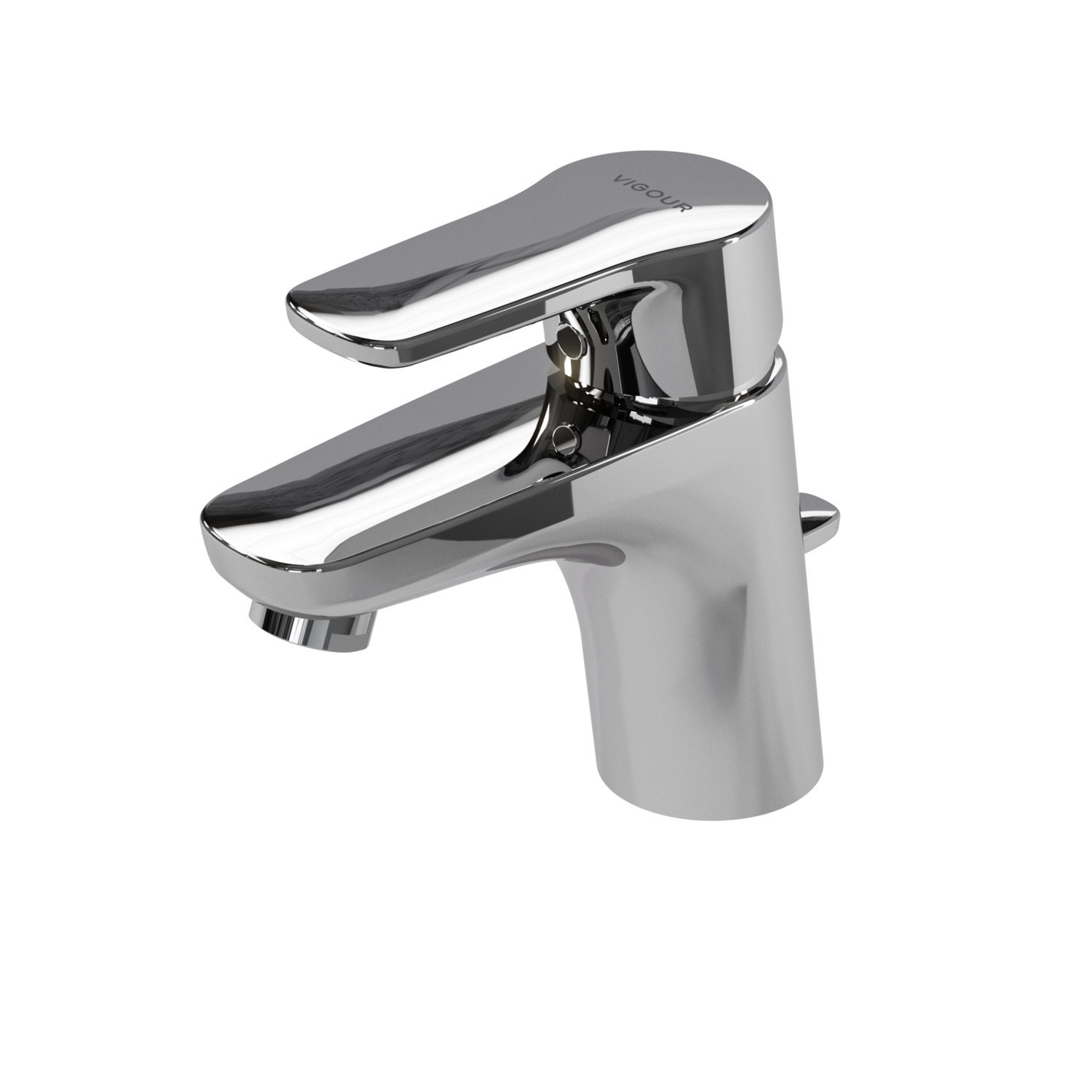 VIGOUR Einhand-Niederdruck-Waschtischbatterie derby V3 XS Piccolo m. Ablaufgarnitur verchromt