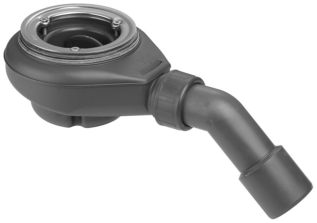 Viega Tempoplex Ablauf 6966.1 Funktionseinheit DN40/50, Bauhöhe 80mm, Ablauf waagerecht