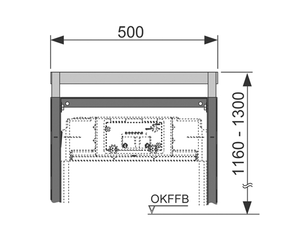 TECEprofil Modulbefestigung höhenverstellbar 9.380.002