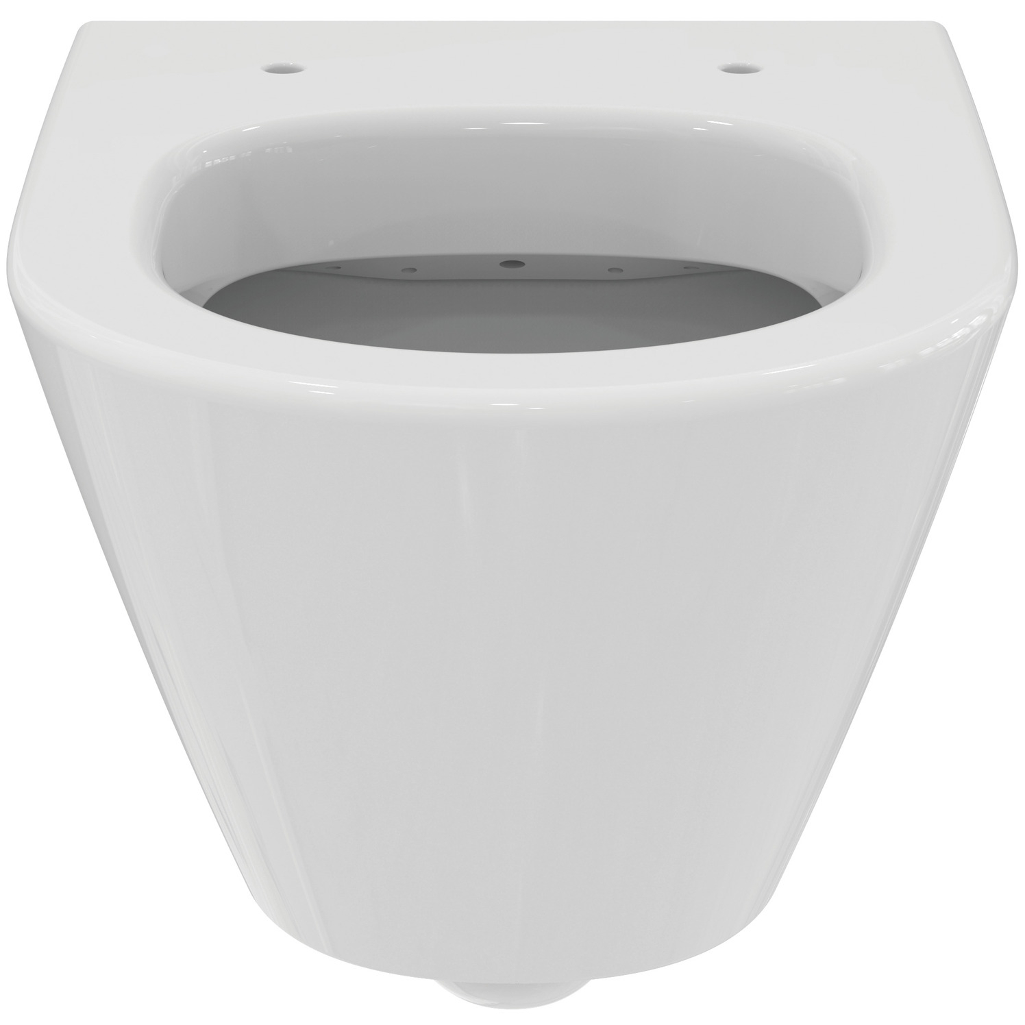 VIGOUR Wand-Tiefspül-WC derby V3 verkürzt 48cm PflegetectPlus weiss mit Spülrand, offene Befestigung