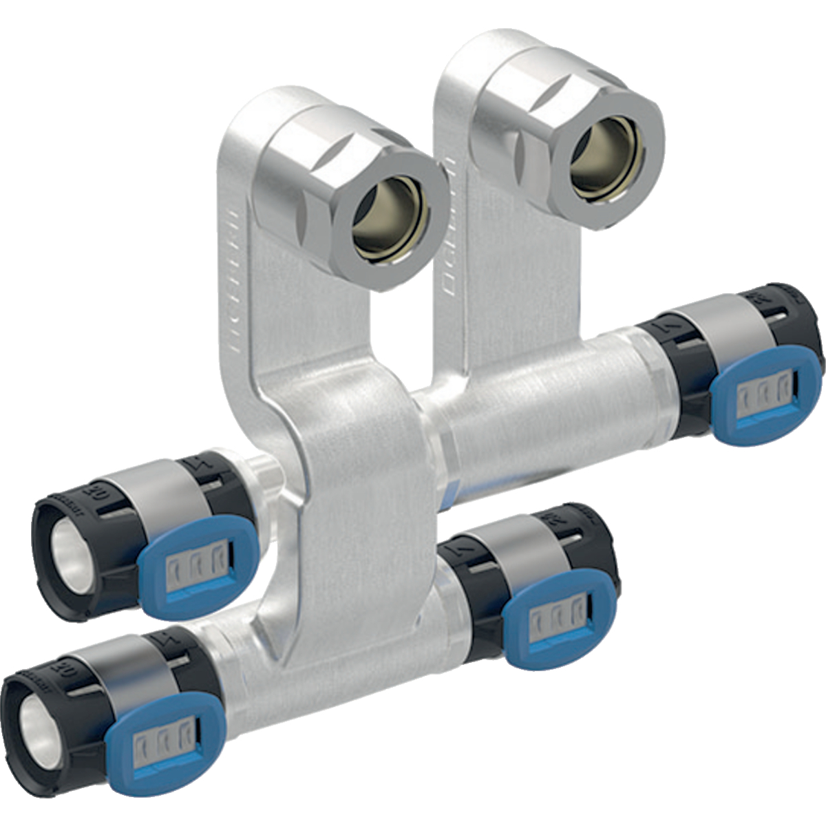 Geberit FlowFit Set Anschluss-T-Stück für Vorlauf/Rücklauf 16x15x16mm Siliziumbronze 619.440.22.2 - Bild 1