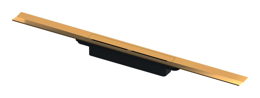 TECEdrainprofile Duschprofil 1000 mm Edelstahl, Polished Gold Optic / Gold Optik glänzend 671012 - Bild 1