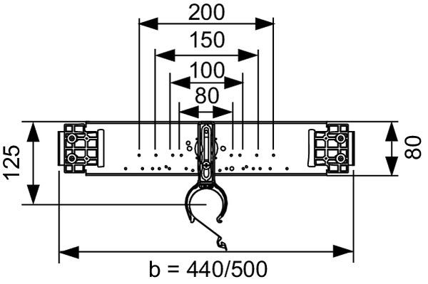 TECEprofil Anschlusseinheit Waschtisch zum Einbau in Metallständerwände 9020054 - Bild 2
