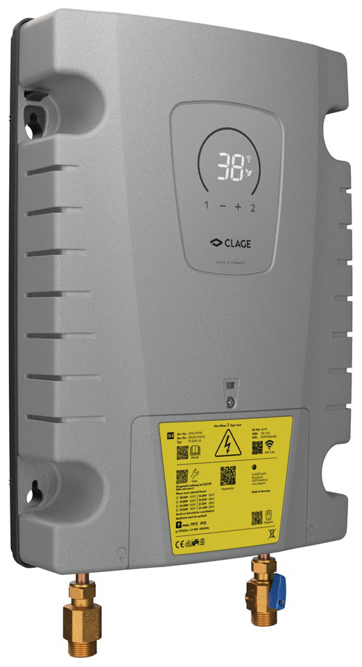 CLAGE E-Modul-Durchlauferhitzer ISX 18/21/24/27 KW vollelektronisch mit LED-Anzeige 3200-36700 - Bild 2