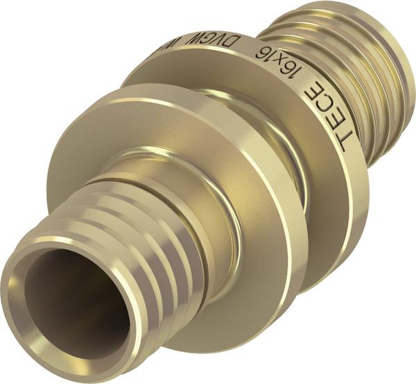 TECEflex Kupplung reduziert 20x16 mm Messing 766503 - Bild 1