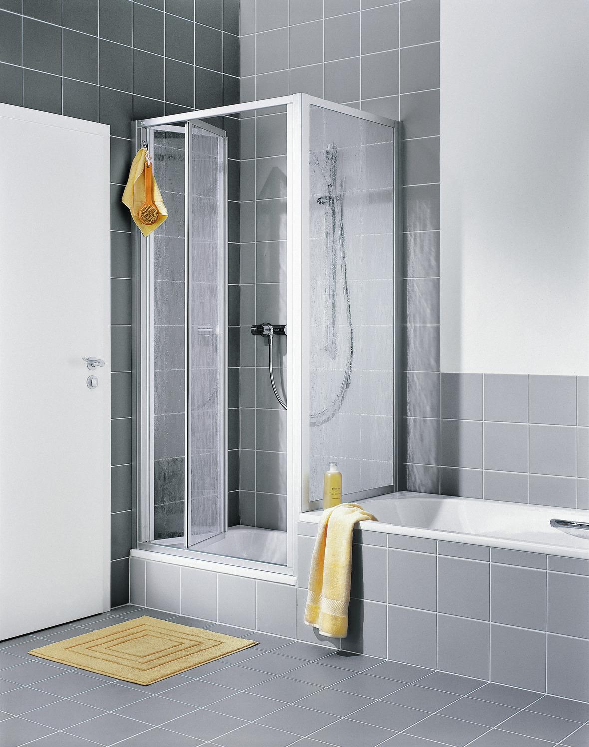 Kermi Nova 2000 Seitenwand TWD 750x1600 mm Kerolan Fontana hell, Profil silber mattglanz - Bild 5