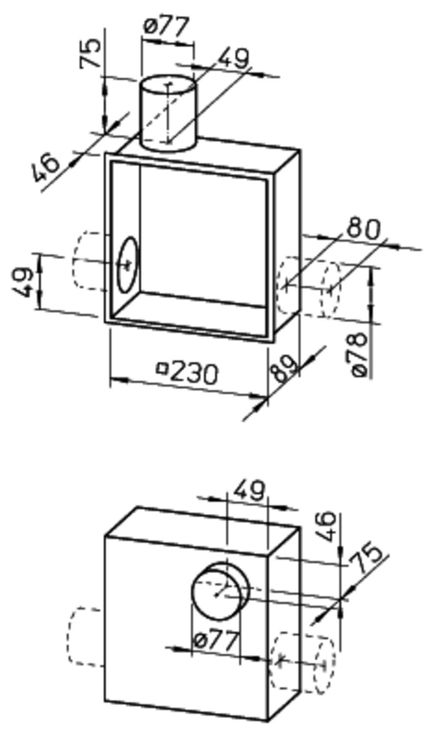 Helios Unterputz-Gehäuse ELS-GUBA mit Brandschutzabsperrklappe Nr. 8114 - Bild 2