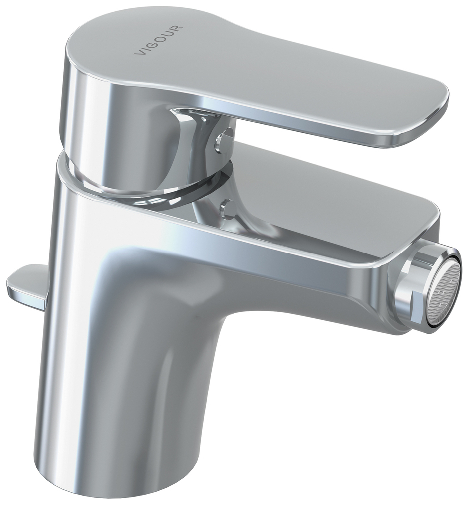 VIGOUR Einhand-Bidetbatterie derby V3 mit Ablaufgarnitur verchromt
