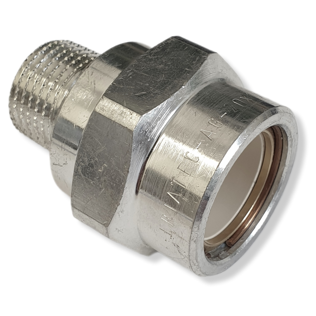 Friatherm Übergang kurz Aussengewinde 20 mm x 1/2'' AG mit Klebanschluss - Bild 1