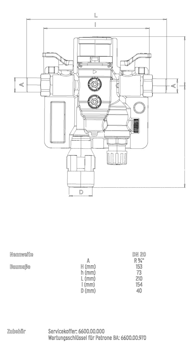 SYR FüllCombi BA 6628 Plus DN 20 (3/4'') mit 2 Absperrungen und Wärmedämmschale 6628.20.008 - Bild 3