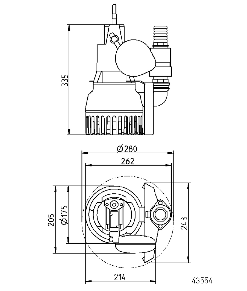 Jung Schmutzwasserpumpe Drainageset für Schacht ab 280mm JP43388 - Bild 2