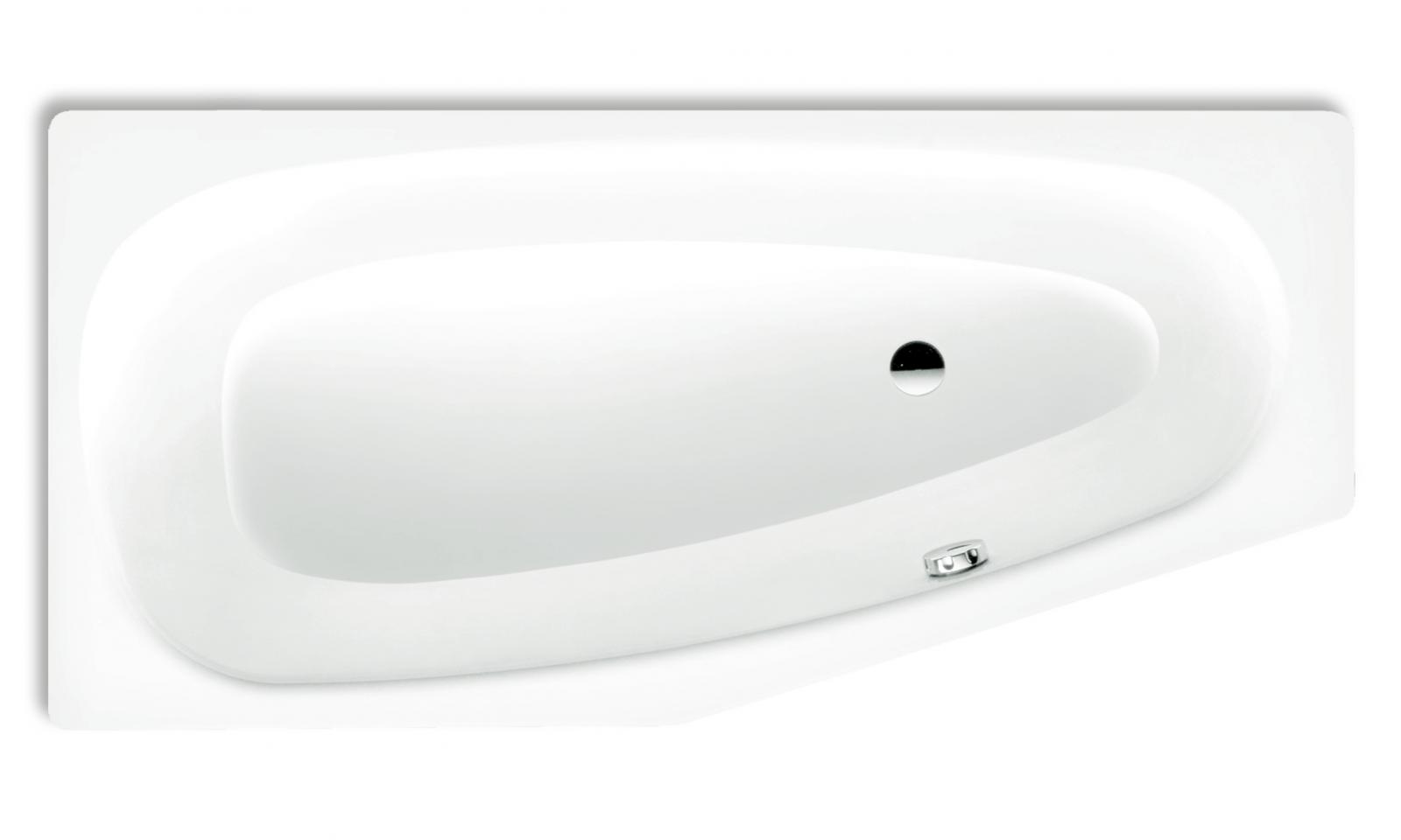 Kaldewei Raumsparwanne Mini 157x75 cm rechts Modell 830 Stahl-Email weiss inklusive Träger - Bild 2