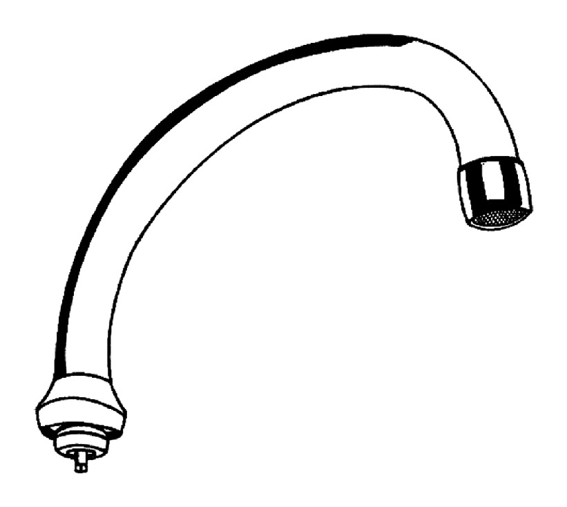 GROHE Rohrauslauf Ausladung 140mm schwenkbar 13076000 - Bild 2