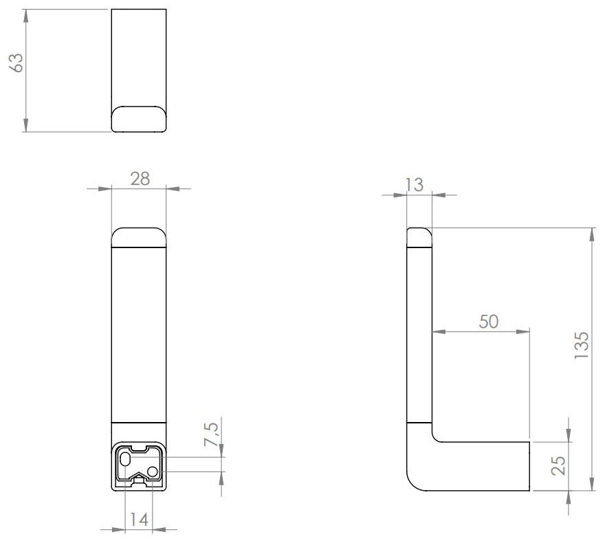VIGOUR Reservepapierhalter derby V3 verchromt