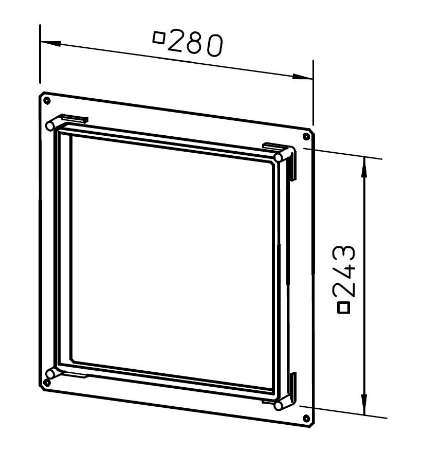 Helios Vorwandadapter ELS-VA für Unterputz-Gehäuseeinschub in beplankte Wände u. Schächte Nr. 8189 - Bild 2