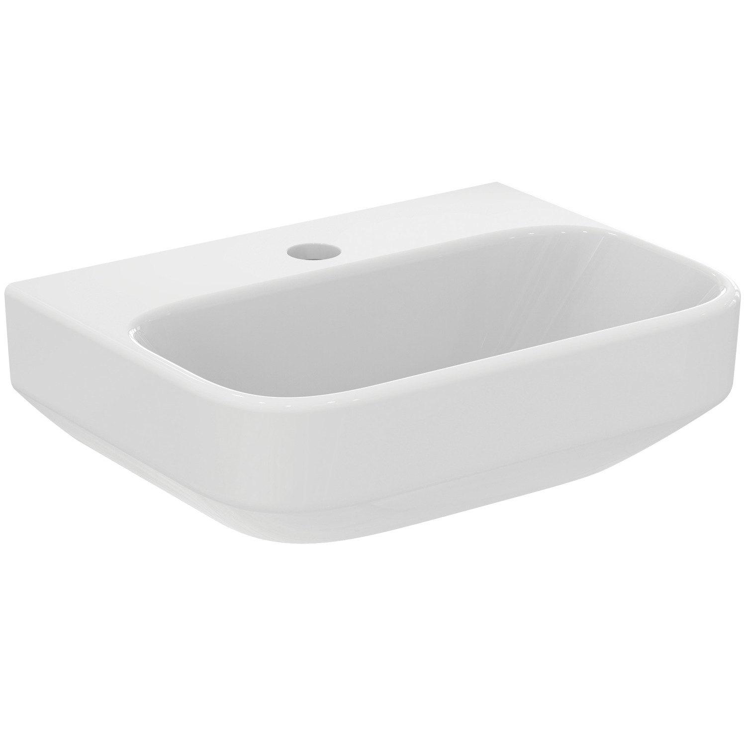 VIGOUR Handwaschbecken derby V3 40x30cm mit Hahnloch, ohne Überlauf