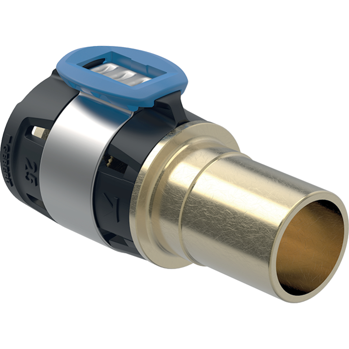Geberit FlowFit Übergang auf Mapress mit Einschubende d=32mm d1=28mm Rotguss+ 620.233.00.1 - Bild 1