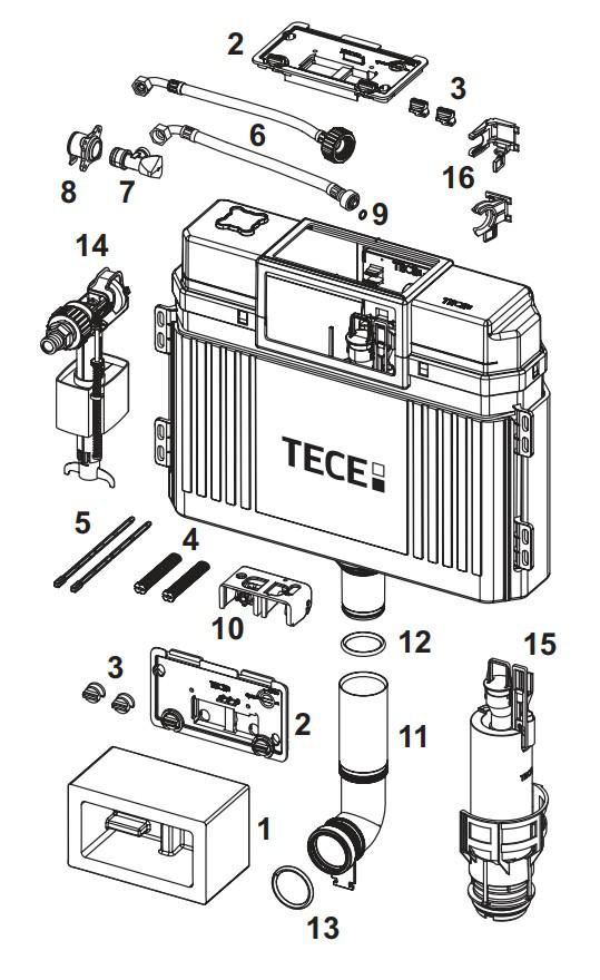 TECE O-Ring 9820014, Ersatzteil TECEspültechnik