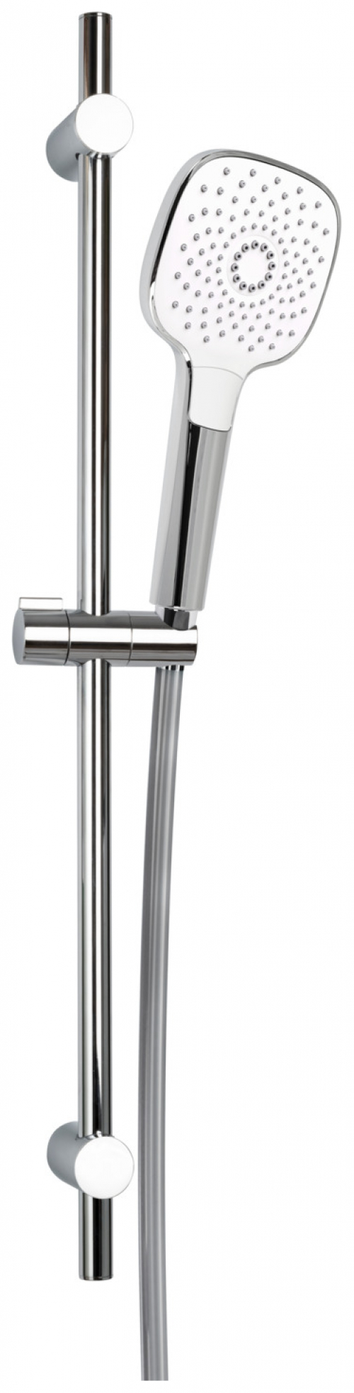 VIGOUR Brausegarnitur individual 2.2 Stange 60cm, Schlauch, Handbrause 3-strahlig softedge verchromt