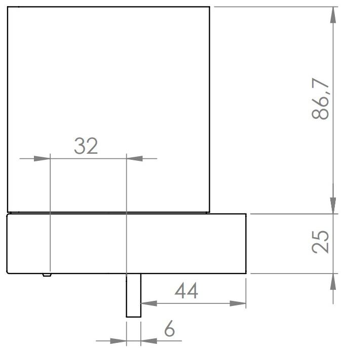 VIGOUR Wand-Flüssigseifenspender derby V3 mit Glas schwarzmatt