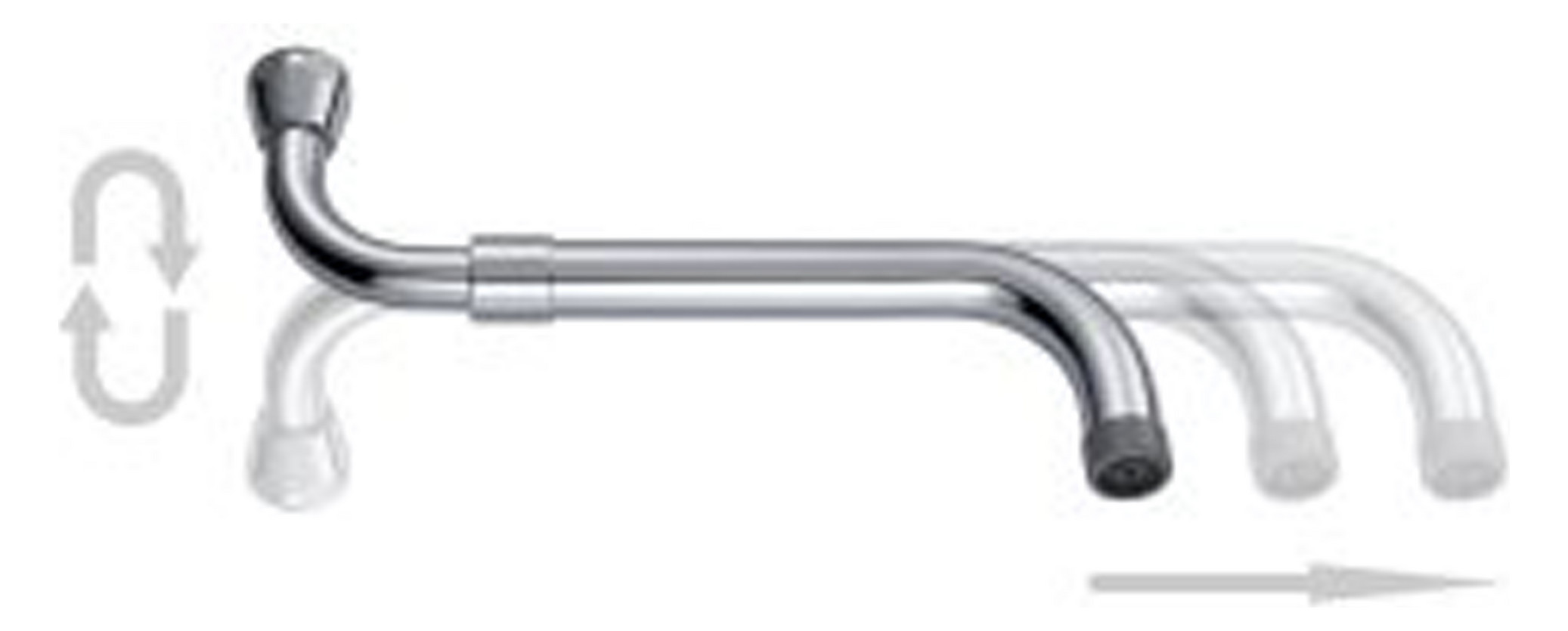 NEOPERL Universal S-Auslauf ausziehbar verchromt, 3/4'', 280-480 mm