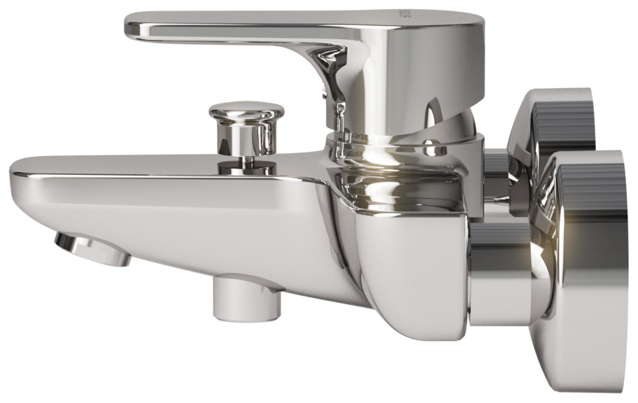 VIGOUR Einhand-Aufputz-Badebatterie derby V3 ohne Brausegarnitur verchromt