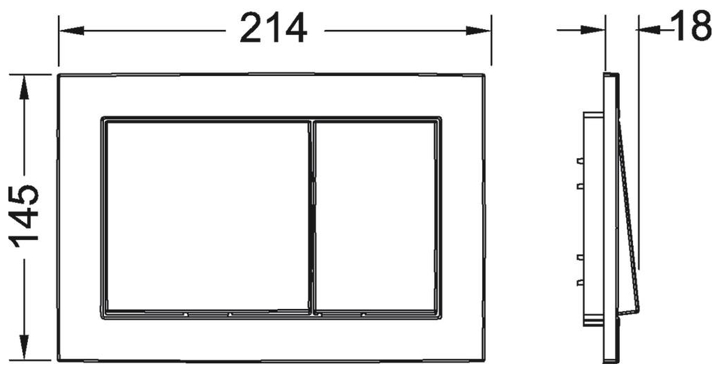 TECEbase Spülkasten Bauhöhe 1120mm mit Drückerplatte weiß und Befestigungssatz 9400400 - Bild 6