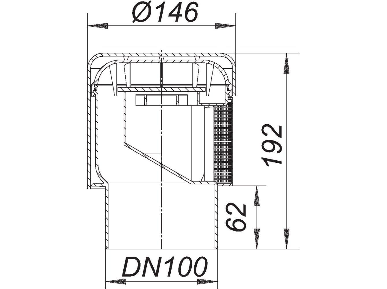 Dallmer Rohrbelüfter 900, DN 100, zur Belüftung von Abwasserleitungen 850201 - Bild 2