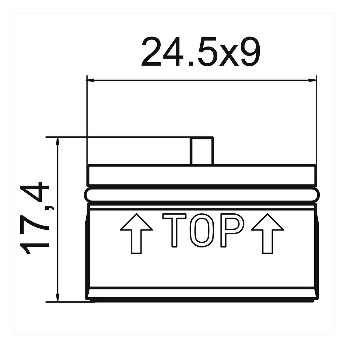 NEOPERL Rechteckstrahlregler 24.5 x 9 mm