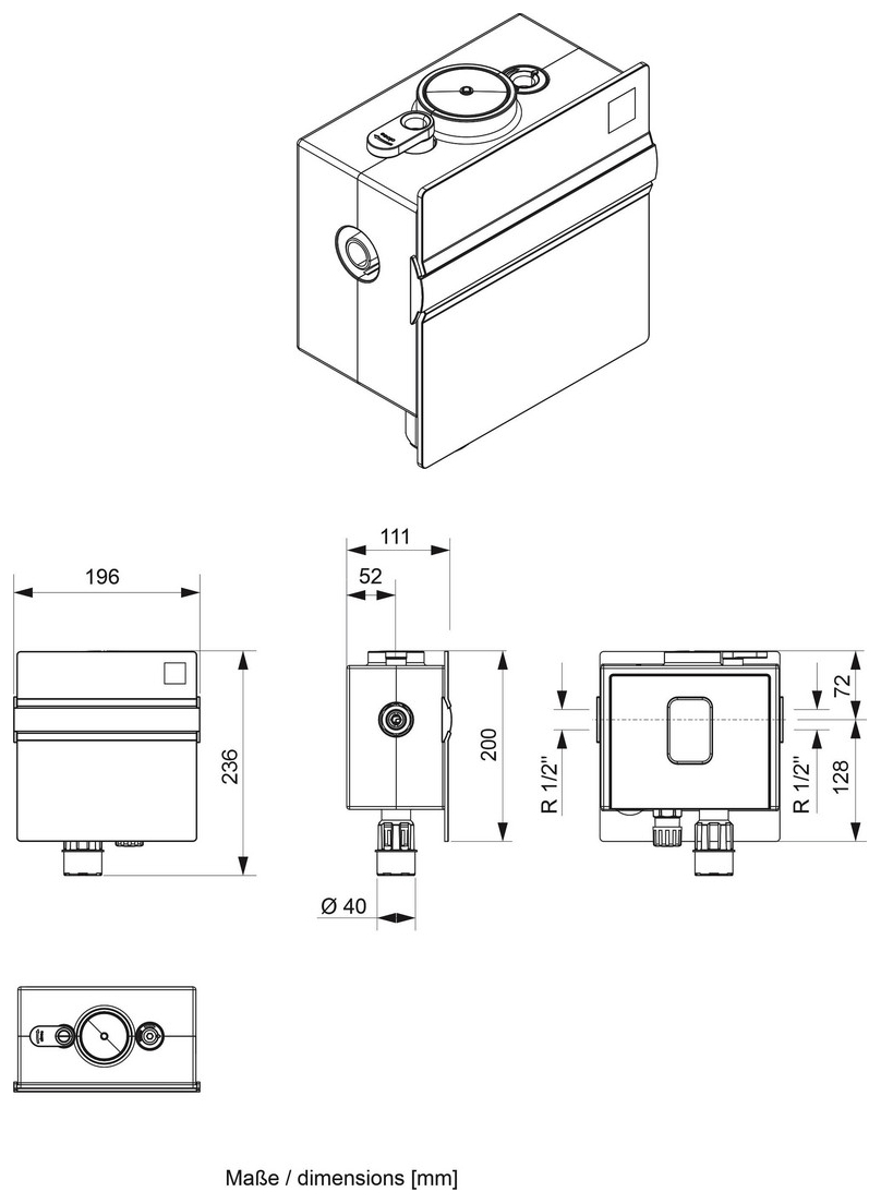 Füllcombi BA A24 DN 15 (1/2'') mit Anschluss Heizungswasseraufbereitung 6628.28.886 - Bild 2
