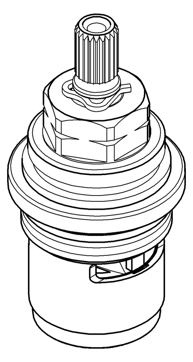 GROHE Oberteil Keramik 3/4'' rechts Carbodur 45885000 - Bild 2