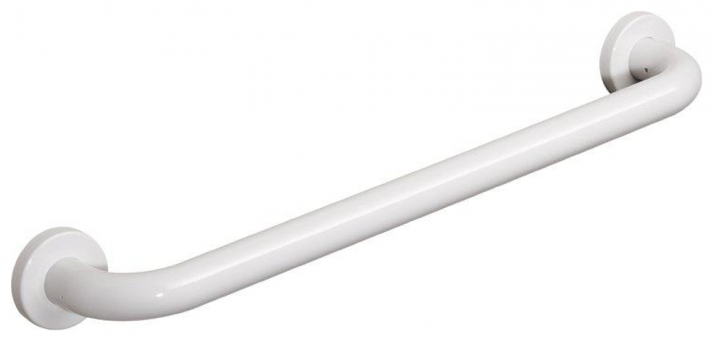 HEWI Serie 477 Handtuchhalter Achsmass 457 mm mit Rosetten reinweiß 477.30.200.99 - Bild 1