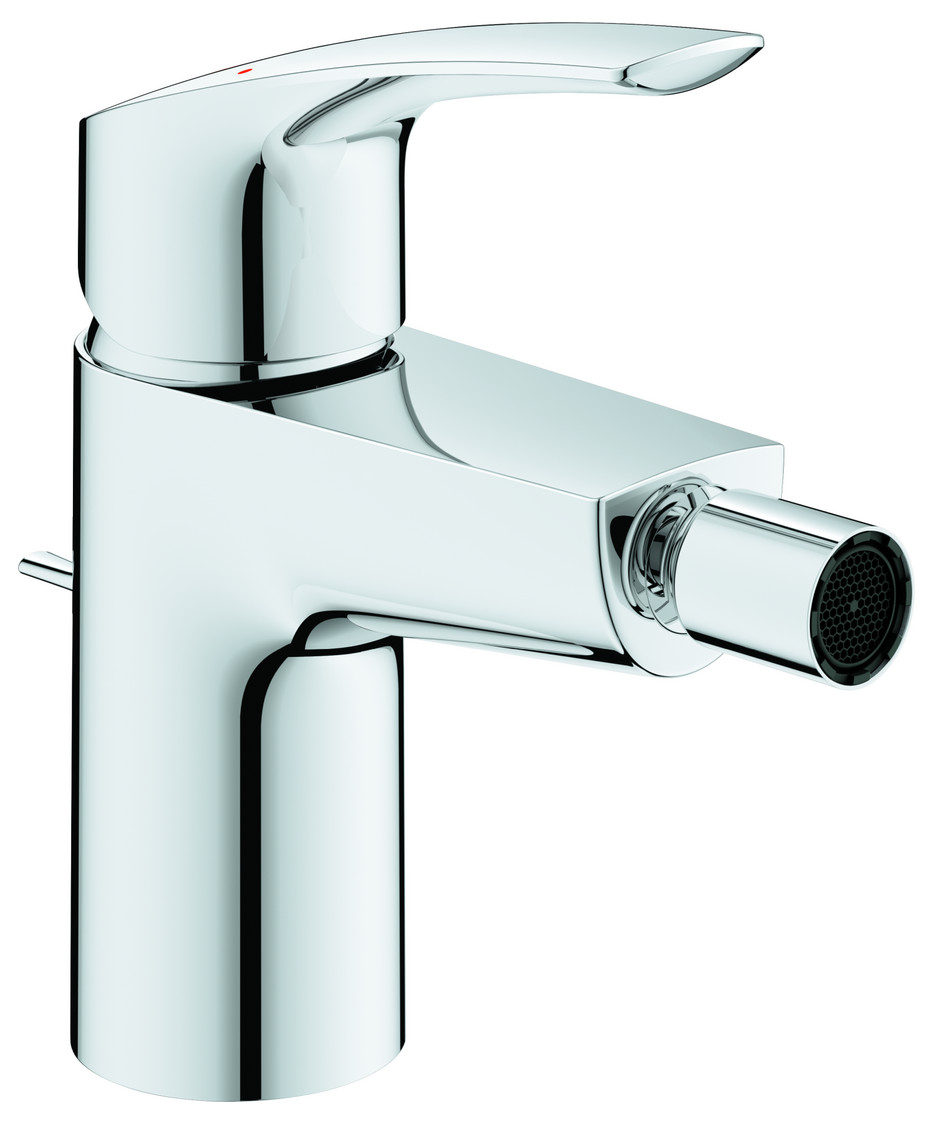 GROHE Bidetbatterie Eurosmart mit Zugstangen-Ablaufgarnitur chrom 32929003 - Bild 1