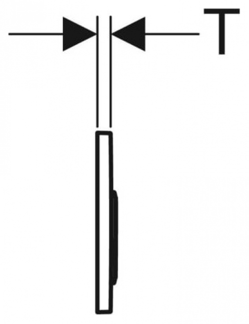 Geberit Betätigungsplatte Omega20 2-Mengen mattchrom-lackiert/beschichtet/glanzchrom 115.085.JQ.1 - Bild 3