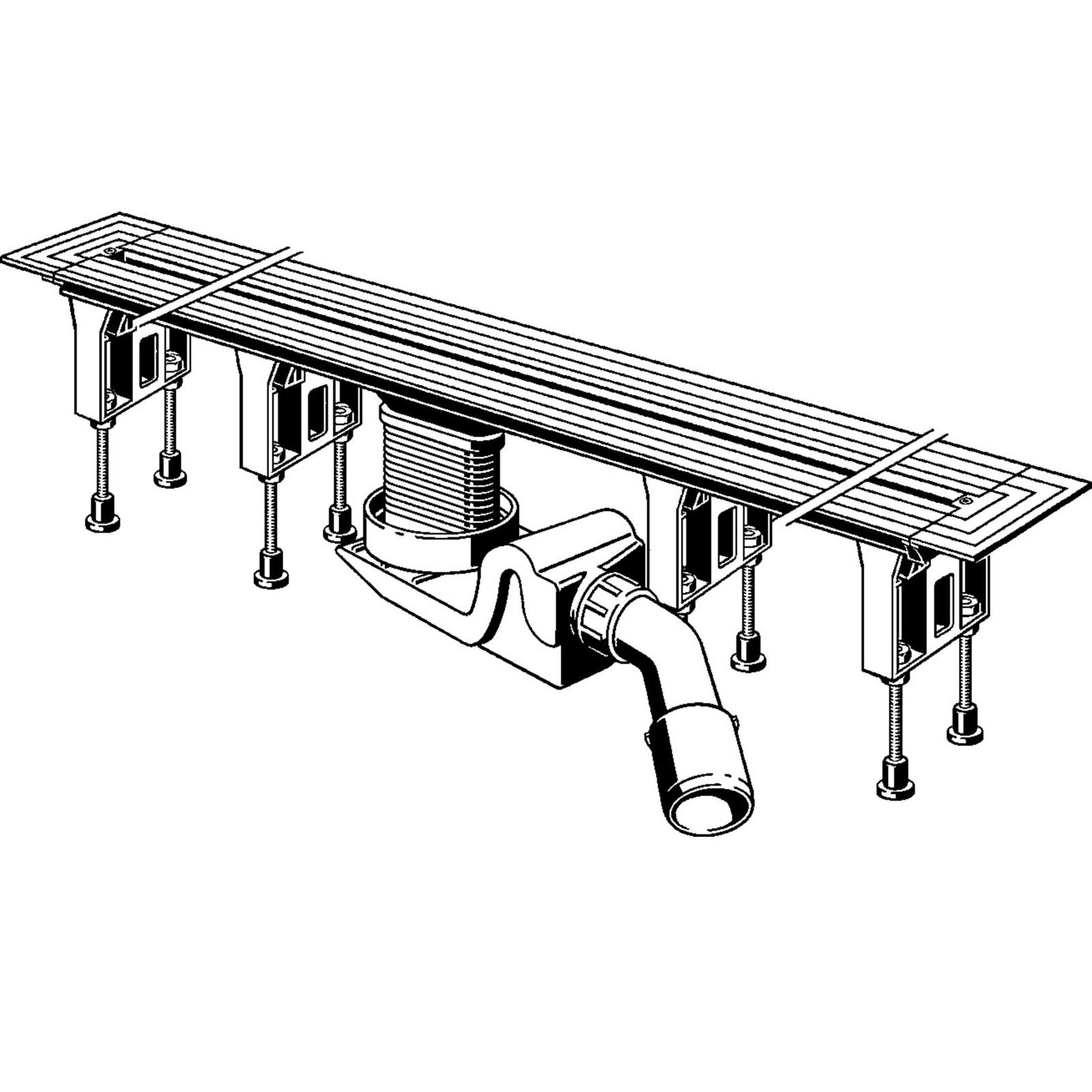 Viega Advantix Vario Duschrinne Grundkörper 4965.10 stufenlos 300-1200 mm 686277 - Bild 2