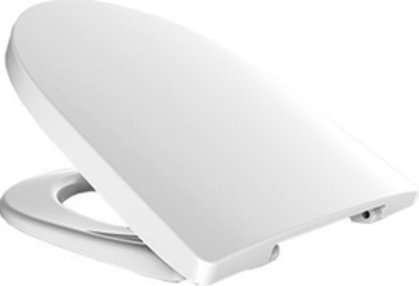 VIGOUR WC-Sitz derby rund DERSI weiss mit Edelstahlscharnier, abnehmbar - Bild 1